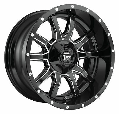20x9 Fuel Off-Road D627 Vandal Gloss Black Milled 5x139.7 ET1 CB110.1 Wheel Rim