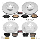 PowerStop Genuine Geomet Coated Rotor and Low-Dust Ceramic Brake Pad Kit