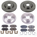 PowerStop OE Stock Replacement Low-Dust Ceramic Brake Pad and Rotor Kit