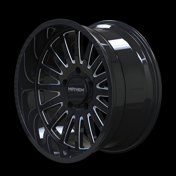 22x12 Mayhem Utopia Gloss Black Milled 8x170 ET-44 CB125.2 Wheel Rim