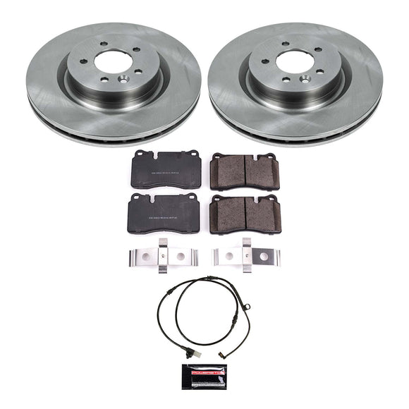 PowerStop OE Stock Replacement Low-Dust Ceramic Brake Pad and Rotor Kit