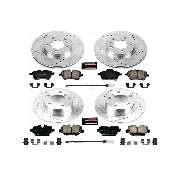 PowerStop Z23 Daily Driver Carbon-Fiber Ceramic Brake Pad and Drilled & Slotted