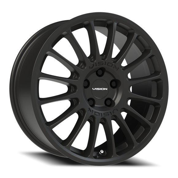 17x8 Vision 477 Monaco Satin Black 5x114.3 5x4.5 ET38 Wheel Rim