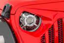 Rough Country Headlights DRL Halo LED 9" For Jeep Gladiator JT Wrangler 18-23