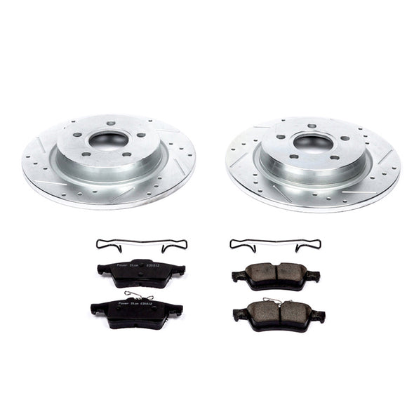 PowerStop Z23 Daily Driver Carbon-Fiber Ceramic Brake Pad and Drilled & Slotted