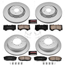 PowerStop Genuine Geomet Coated Rotor and Low-Dust Ceramic Brake Pad Kit