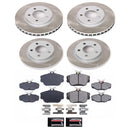 PowerStop Semi-Coated Rotor and Low-Dust Ceramic Brake Pad Kit