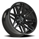 22X10 Vision 305 Rekluse Gloss Black Wheel 6x139.7 6x5.5 ET-19 CB106.2