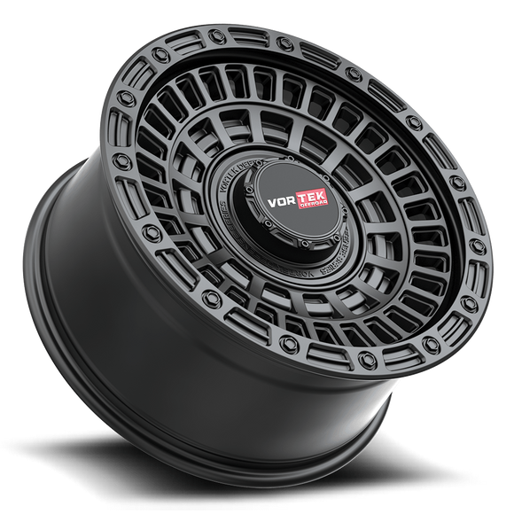 17x9 Vortek VRD-705 Convoy Matte Black 6x120 ET12 CB93.1 Wheel Rim