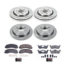 PowerStop OE Stock Replacement Low-Dust Ceramic Brake Pad and Rotor Kit
