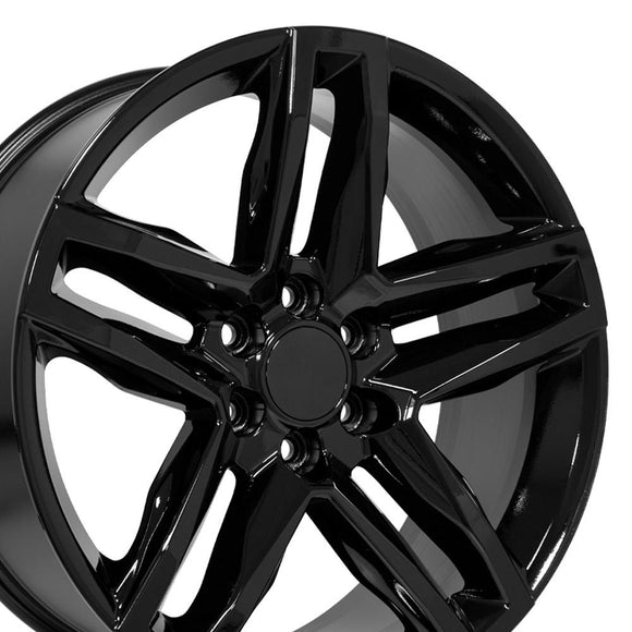 22" Replica CV34B fits Chevrolet Silverado 22 in. x 9 in. Gloss Black