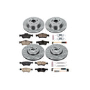PowerStop OE Stock Replacement Low-Dust Ceramic Brake Pad and Rotor Kit