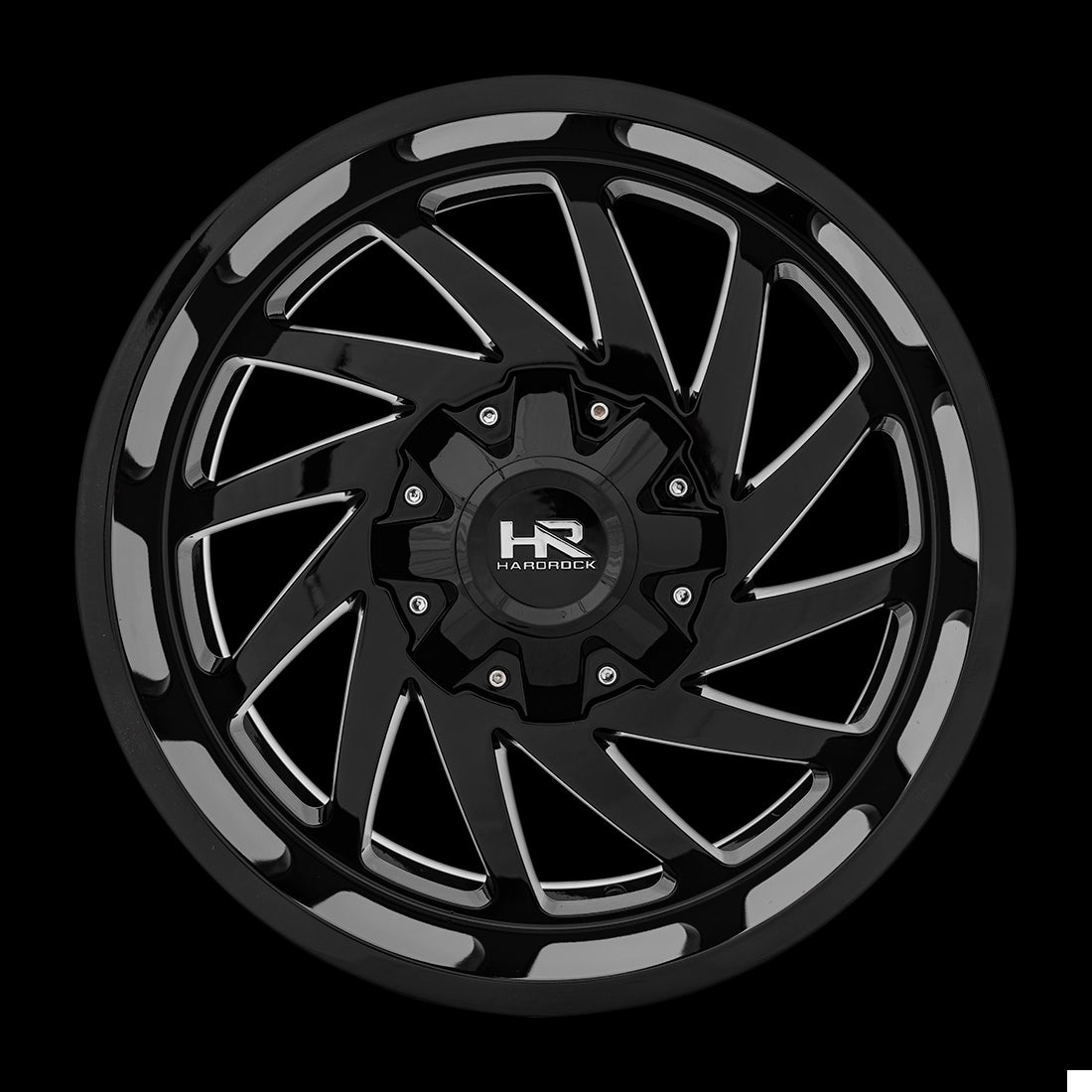 20x10 Hardrock Crusher Gloss Black 5x139.7/150 ET-19 wheel/rim