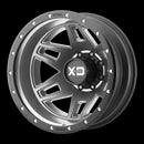 20X8.25 KMC XD Machete Dually Matte Gray Wheel/Rim 8x165.1 8-165.1 ET97-3