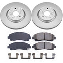 PowerStop Genuine Geomet Coated Rotor and Low-Dust Ceramic Brake Pad Kit