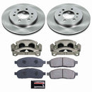 PowerStop OE Stock Replacement Low-Dust Ceramic Brake Pad, Rotor and Caliper Kit