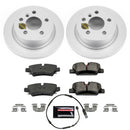 PowerStop Genuine Geomet Coated Rotor and Carbon-Fiber Ceramic Brake Pad Kit