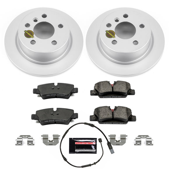 PowerStop Genuine Geomet Coated Rotor and Carbon-Fiber Ceramic Brake Pad Kit