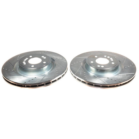 PowerStop Evolution Performance Drilled, Slotted & Plated Brake Rotor Pair