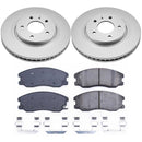 PowerStop Genuine Geomet Coated Rotor and Low-Dust Ceramic Brake Pad Kit