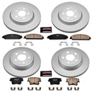 PowerStop Genuine Geomet Coated Rotor and Low-Dust Ceramic Brake Pad Kit