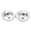 PowerStop Evolution Drilled Slotted Rotors Pair Front For Honda Prelude