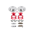 PowerStop Z26 Street Performance Ceramic Brake Pad, Drilled Slotted Rotor, and C