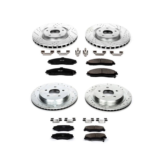 PowerStop Z23 Daily Driver Carbon-Fiber Ceramic Brake Pad and Drilled & Slotted