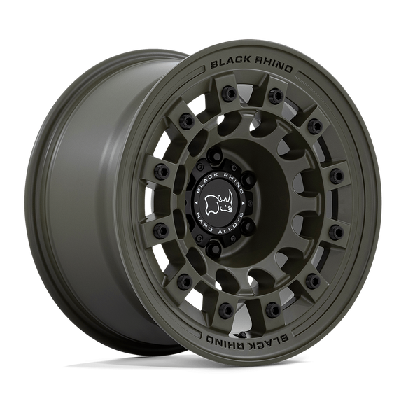 17X8 Black Rhino Fuji Olive Drab Green 5X114.3 5X4.5 ET38 Wheel Rim