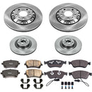 PowerStop OE Stock Replacement Low-Dust Ceramic Brake Pad and Rotor Kit