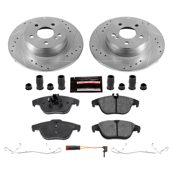 PowerStop Z23 Daily Driver Carbon-Fiber Ceramic Brake Pad and Drilled & Slotted