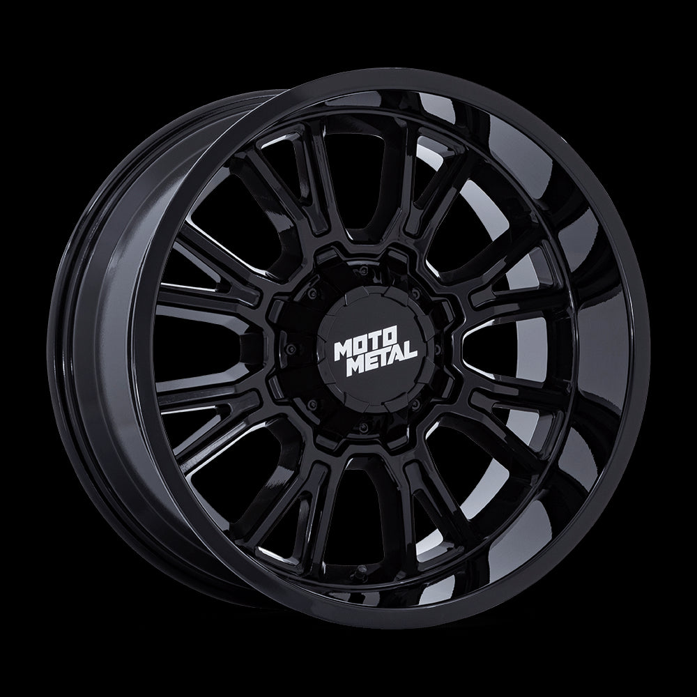 20X9 Moto Metal MO810 Legacy Gloss Black 8X165.1 8X6.5 ET1 Wheel Rim