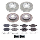 PowerStop Semi-Coated Rotor and Low-Dust Ceramic Brake Pad Kit