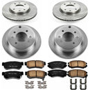 PowerStop OE Stock Replacement Low-Dust Ceramic Brake Pad and Rotor Kit