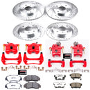 PowerStop Z26 Street Performance Ceramic Brake Pad, Drilled Slotted Rotor, and C