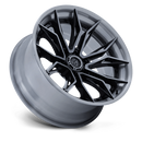 20x9 Fuel Off-Road FC404 Mutiny Gloss Black Brushed Dark Tint 6x135 ET1 Wheel