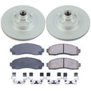 PowerStop Genuine Geomet Coated Rotor and Low-Dust Ceramic Brake Pad Kit