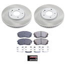 PowerStop Semi-Coated Rotor and Low-Dust Ceramic Brake Pad Kit