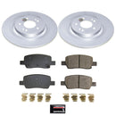 PowerStop Genuine Geomet Coated Rotor and Low-Dust Ceramic Brake Pad Kit