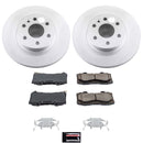 PowerStop Genuine Geomet Coated Rotor and Low-Dust Ceramic Brake Pad Kit