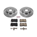 PowerStop OE Stock Replacement Low-Dust Ceramic Brake Pad and Rotor Kit