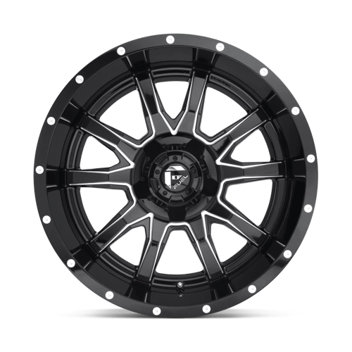 20x10 Fuel Off-Road D627 Vandal Gloss Black Milled 5x139.7 ET-18 CB110.1 Wheel