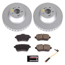 PowerStop Genuine Geomet Coated Rotor and Carbon-Fiber Ceramic Brake Pad Kit