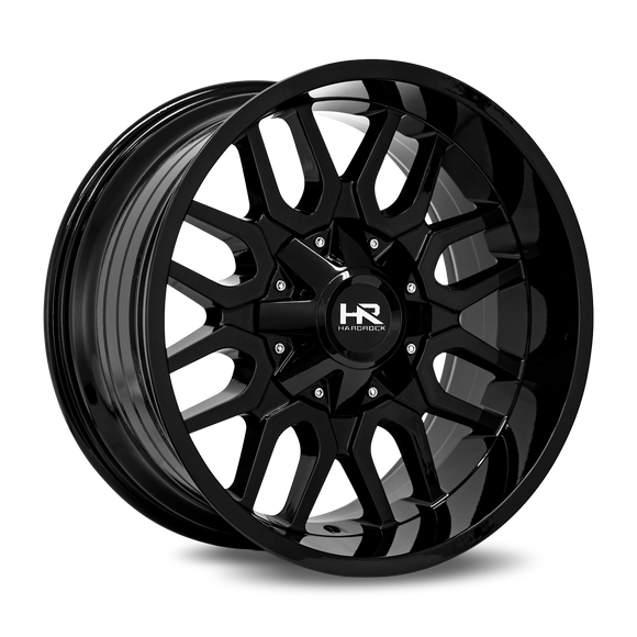 20x10 Hardrock Commander Gloss Black 8x170 ET-19 wheel/rim