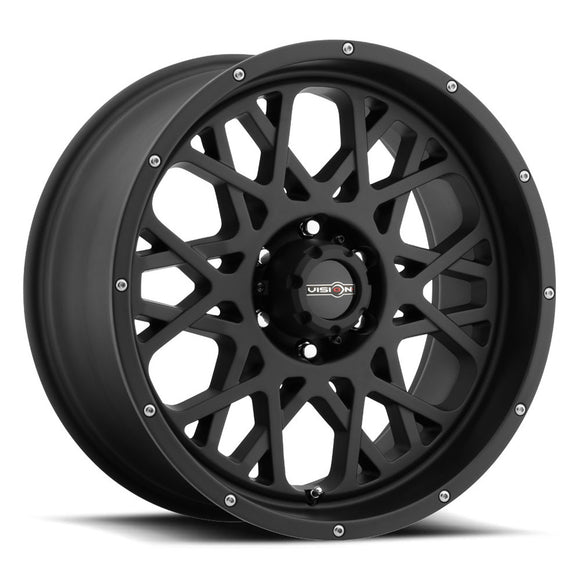 20x9 Vision 412 Rocker Gloss Black Wheel 6x139.7 ET10 CB106.2