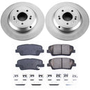 PowerStop Genuine Geomet Coated Rotor and Low-Dust Ceramic Brake Pad Kit