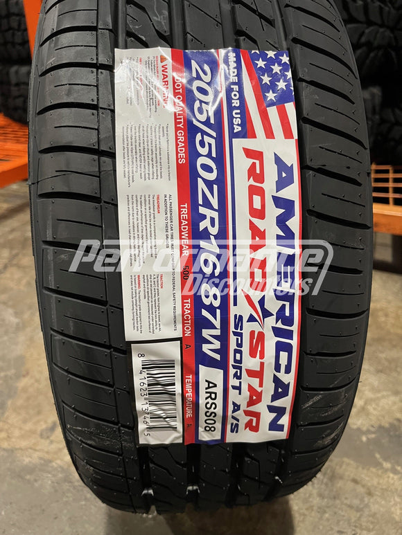 205/50ZR16 American Roadstar Sport A/S 87W BSW SL 205 50 16 2055016