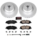 PowerStop Genuine Geomet Coated Rotor and Carbon-Fiber Ceramic Brake Pad Kit