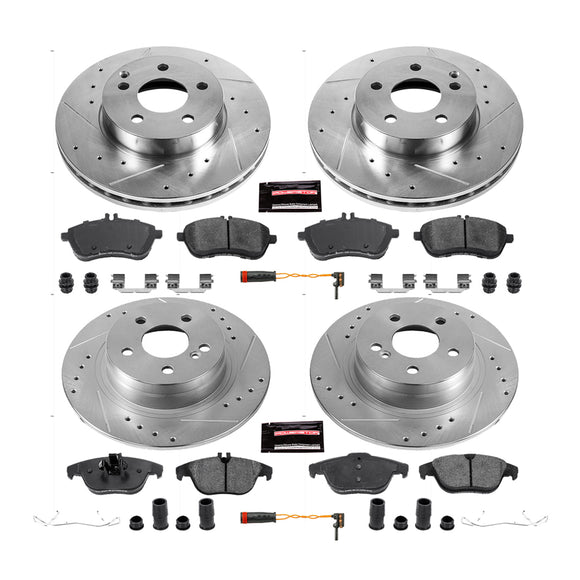 PowerStop Z23 Daily Driver Carbon-Fiber Ceramic Brake Pad and Drilled & Slotted