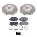 PowerStop Semi-Coated Rotor and Low-Dust Ceramic Brake Pad Kit